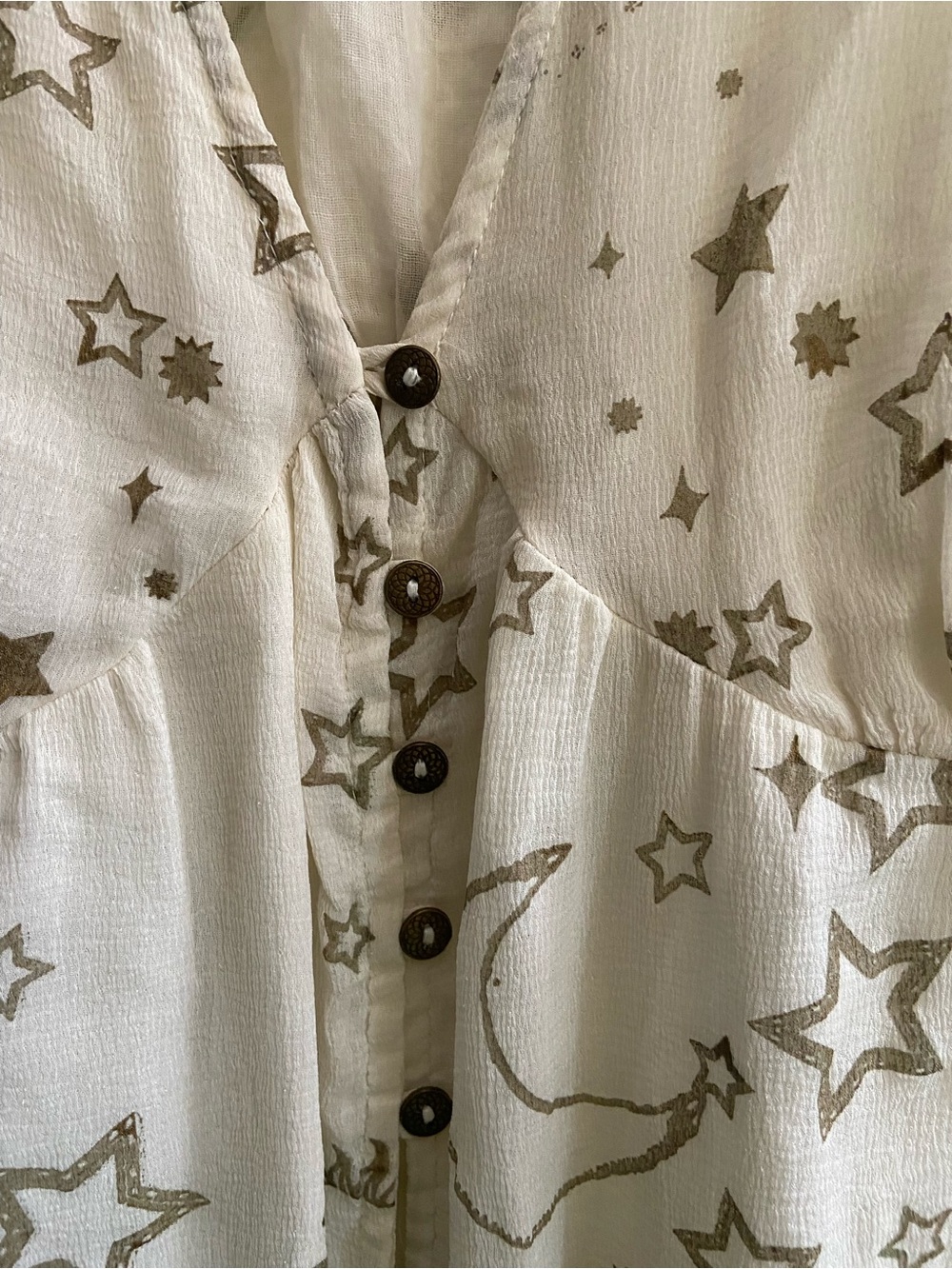 Arula Celestial Star Moon Maxi Kimono Duster Size B - Picture 4 of 8